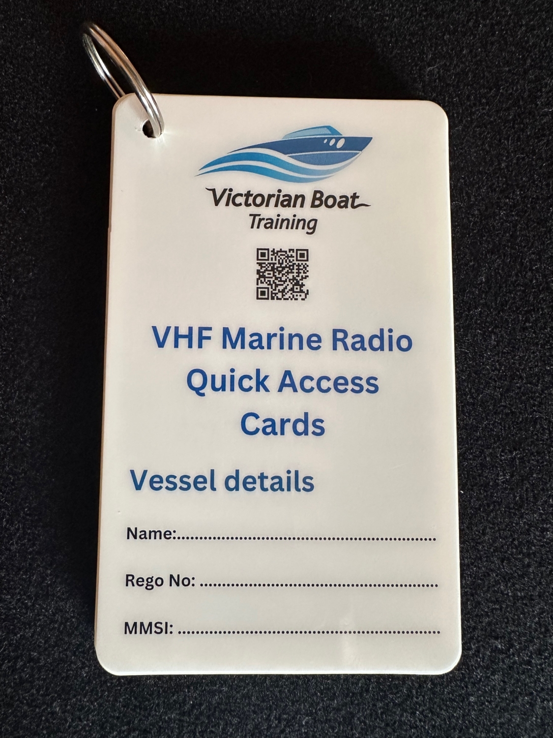 VHF Marine Radio Quick Access Cards - Victorian Boat Training and ...